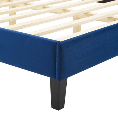 Alexandria Tufted Performance Velvet King Platform Bed by Modway