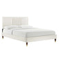 Sofia Channel Tufted Performance Velvet Queen Platform Bed by Modway