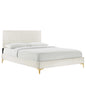 Yasmine Channel Tufted Performance Velvet Queen Platform Bed by Modway