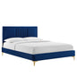 Sofia Channel Tufted Performance Velvet Twin Platform Bed by Modway
