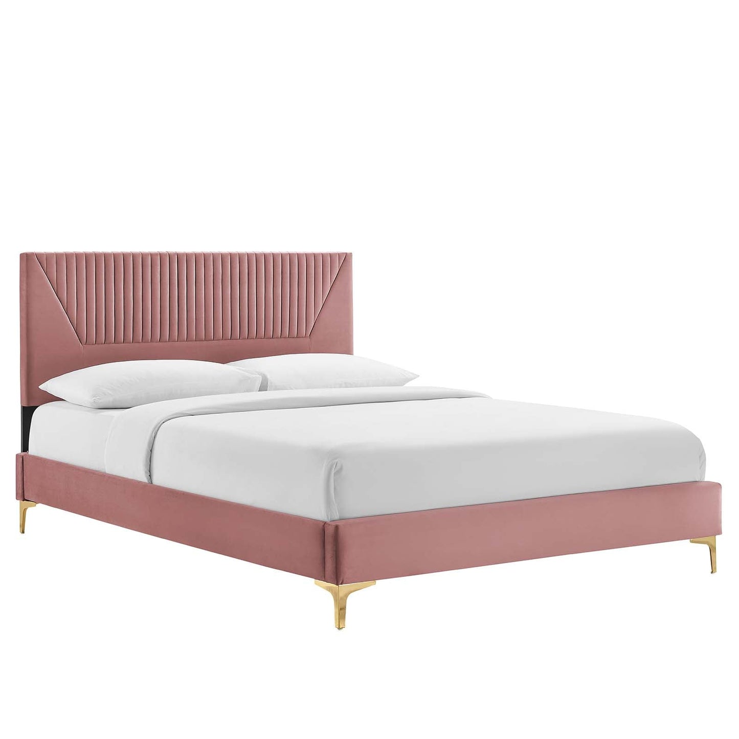 Yasmine Channel Tufted Performance Velvet Twin Pla