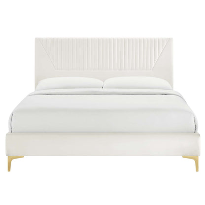 Yasmine Channel Tufted Performance Velvet Twin Pla