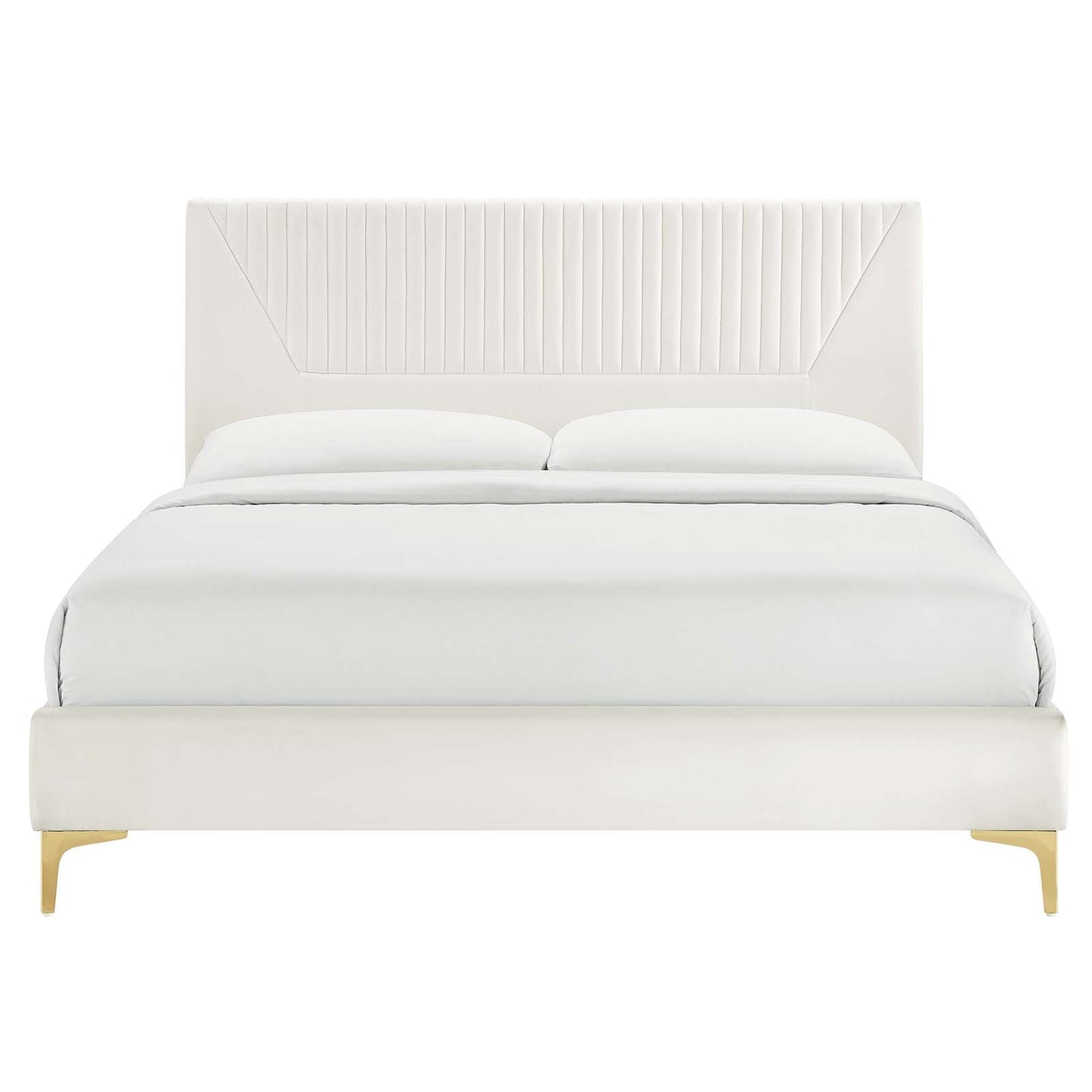 Yasmine Channel Tufted Performance Velvet Full Platform Bed by Modway