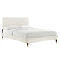 Leah Chevron Tufted Performance Velvet Full Platform Bed by Modway