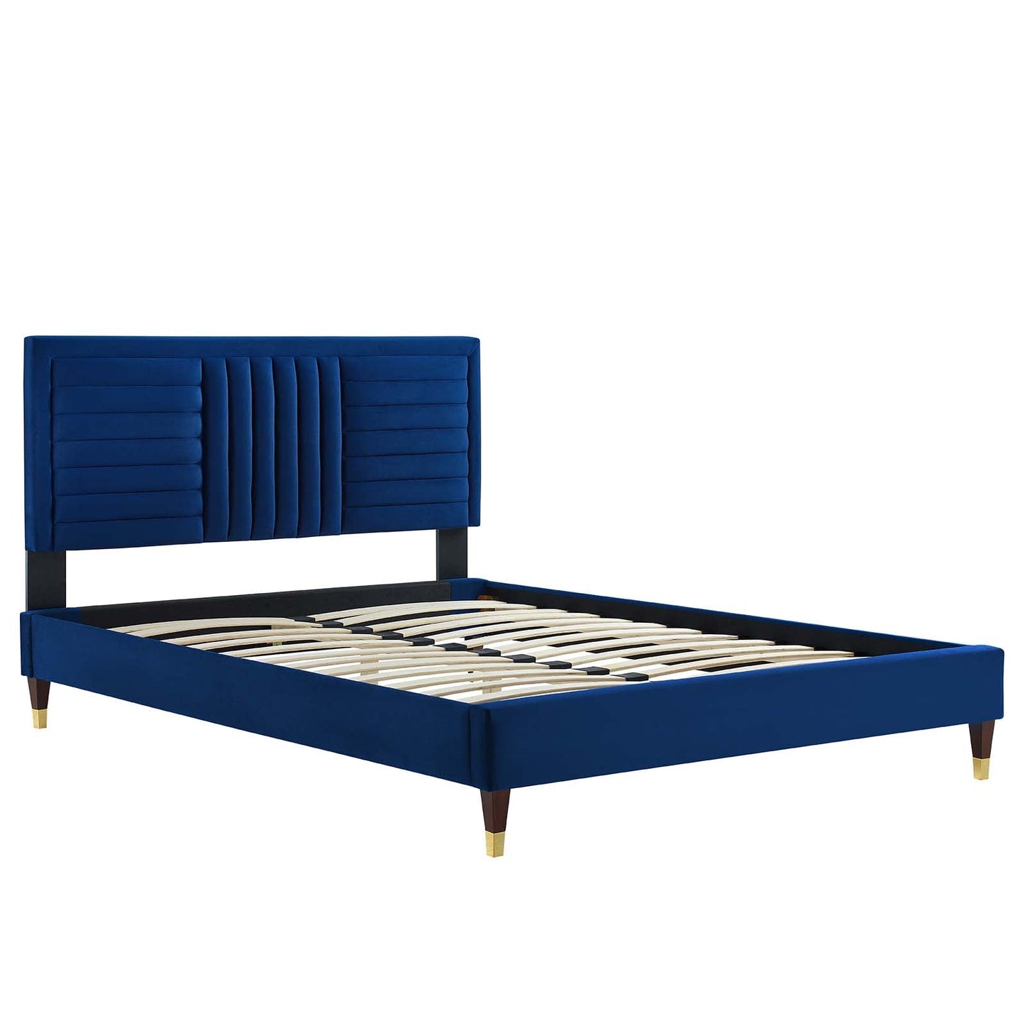 Sofia Channel Tufted Performance Velvet Full Platform Bed by Modway