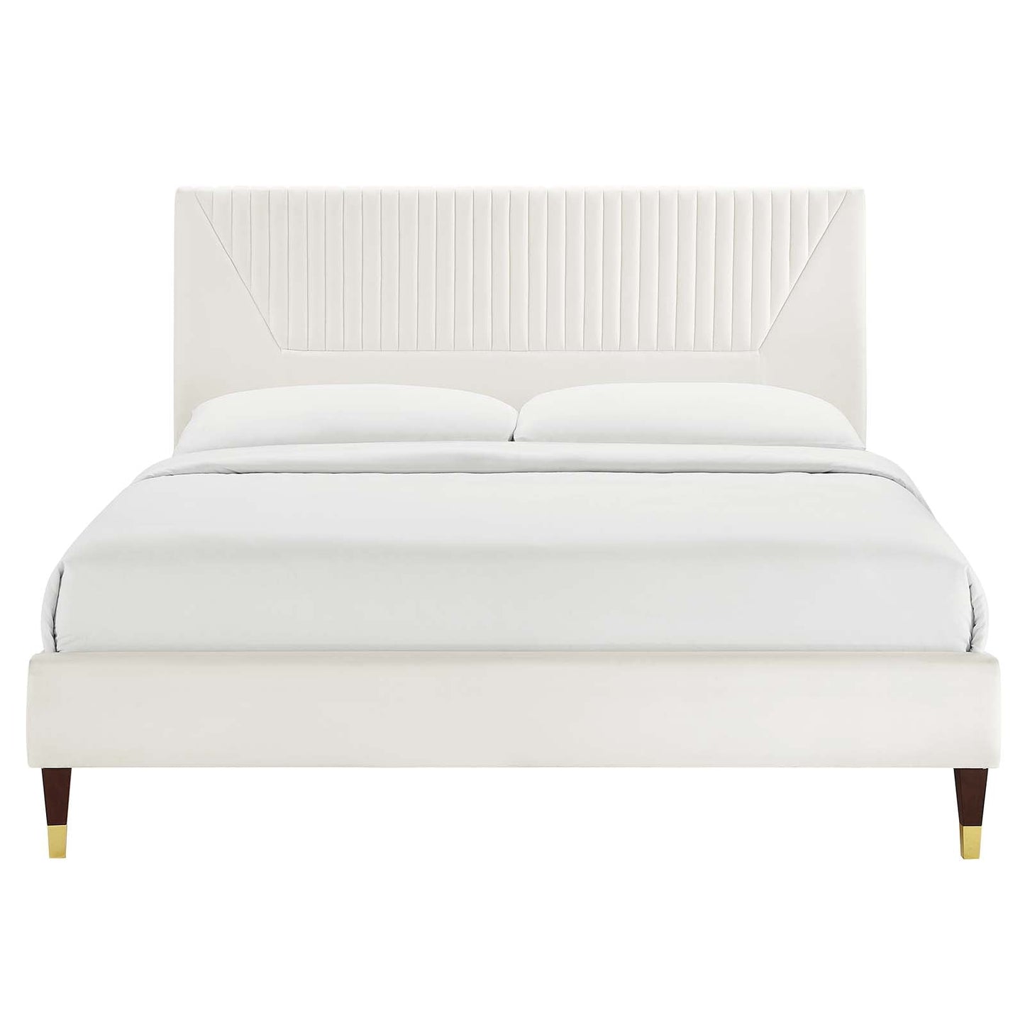 Yasmine Channel Tufted Performance Velvet Full Platform Bed by Modway