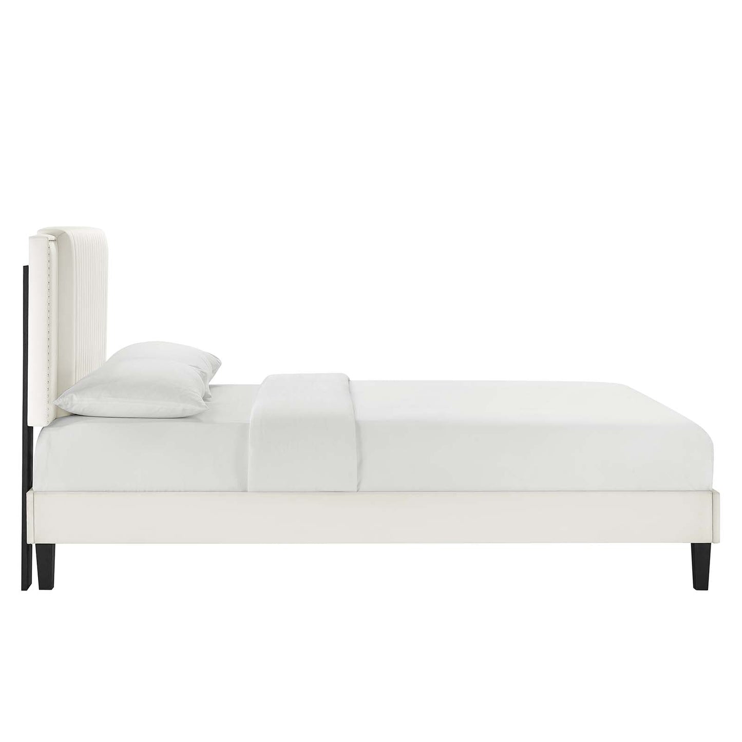 Zahra Channel Tufted Performance Velvet Full Platform Bed by Modway