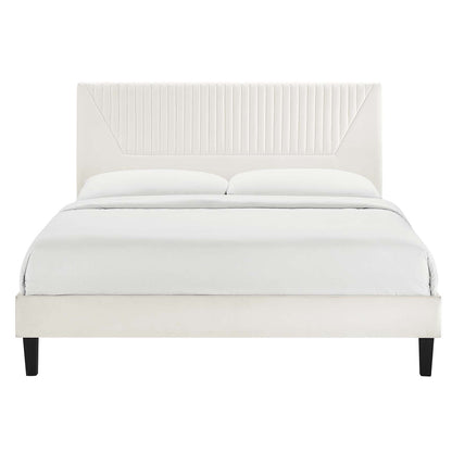 Yasmine Channel Tufted Performance Velvet Full Platform Bed by Modway