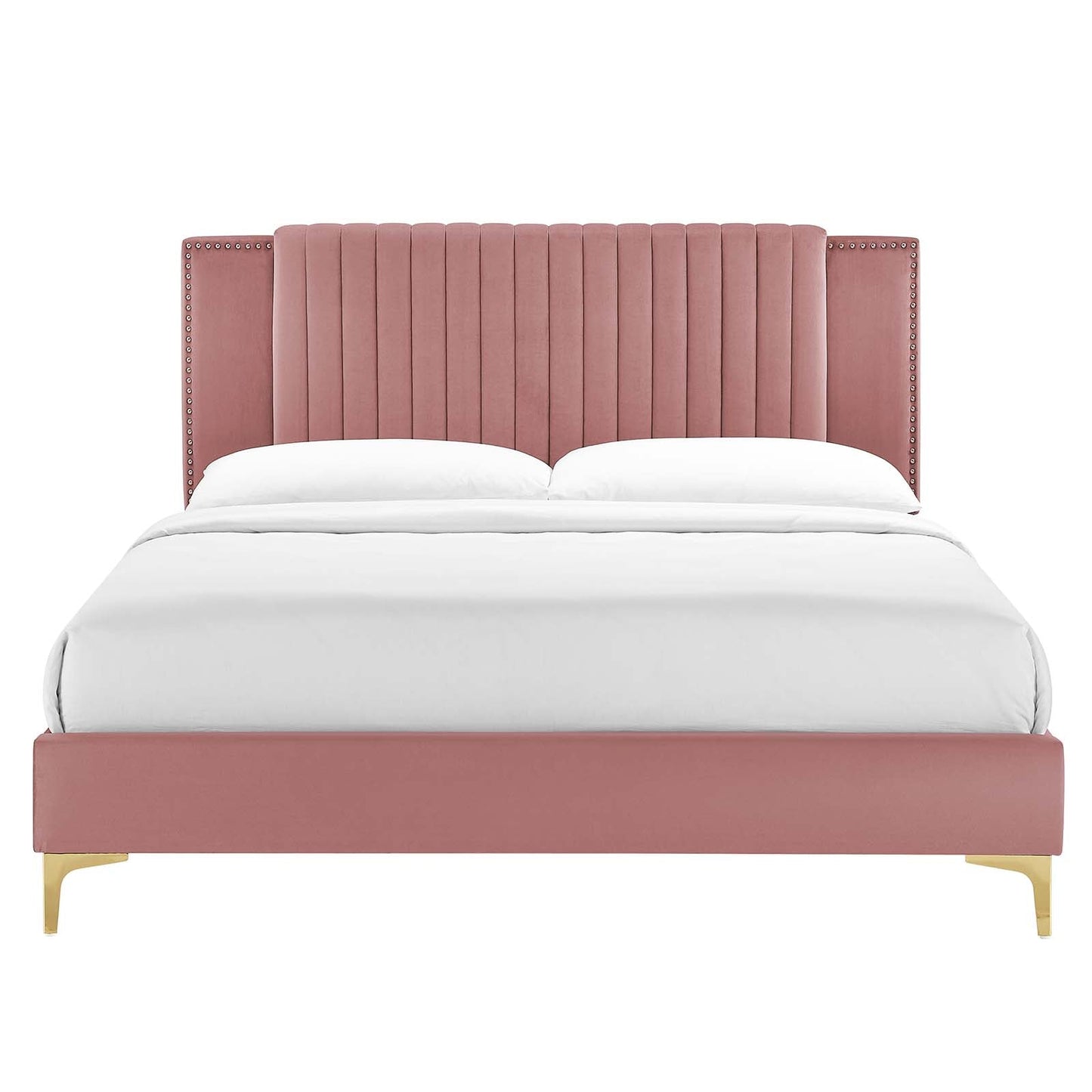 Zahra Channel Tufted Performance Velvet King Platform Bed by Modway