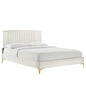Zahra Channel Tufted Performance Velvet King Platform Bed by Modway