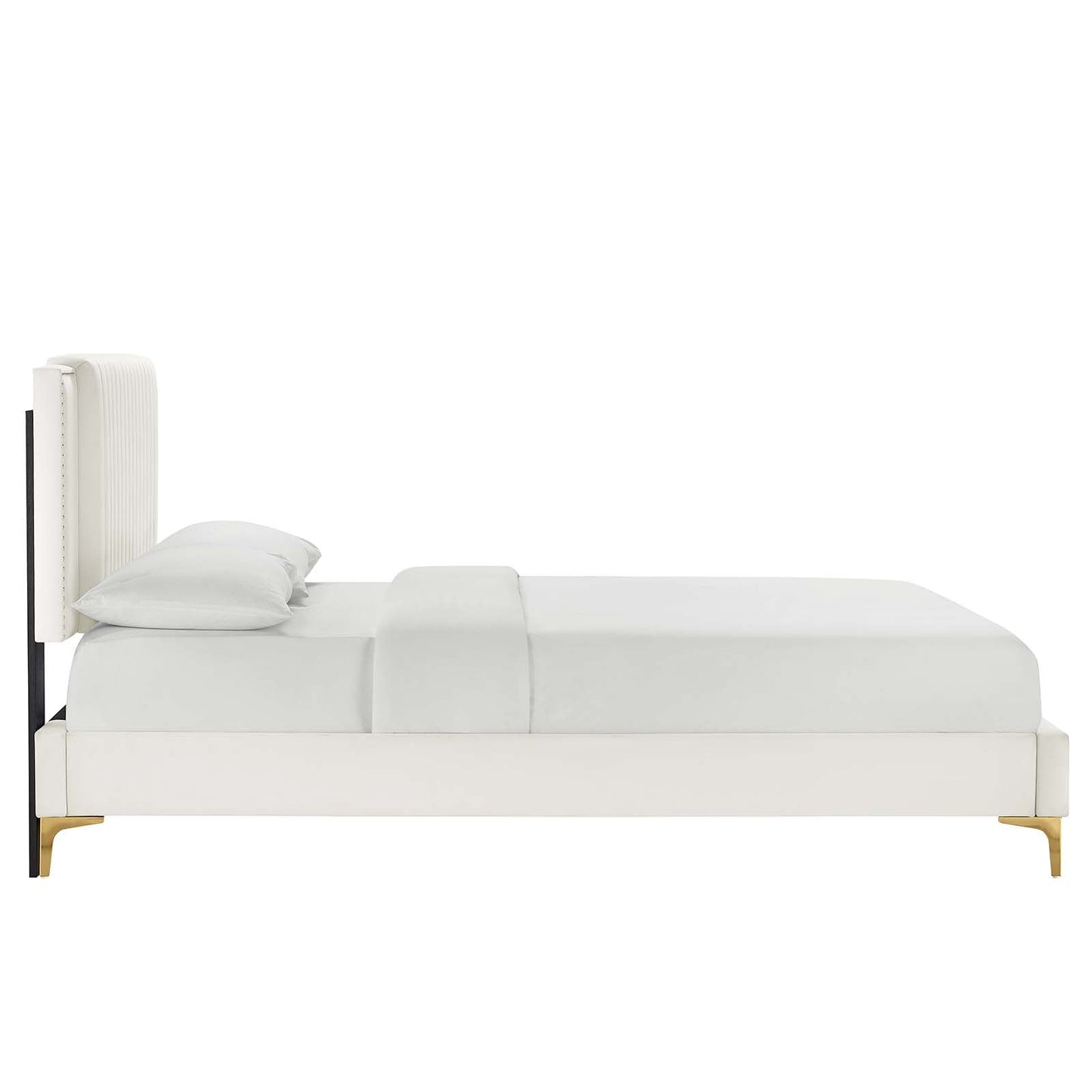 Zahra Channel Tufted Performance Velvet King Platform Bed by Modway