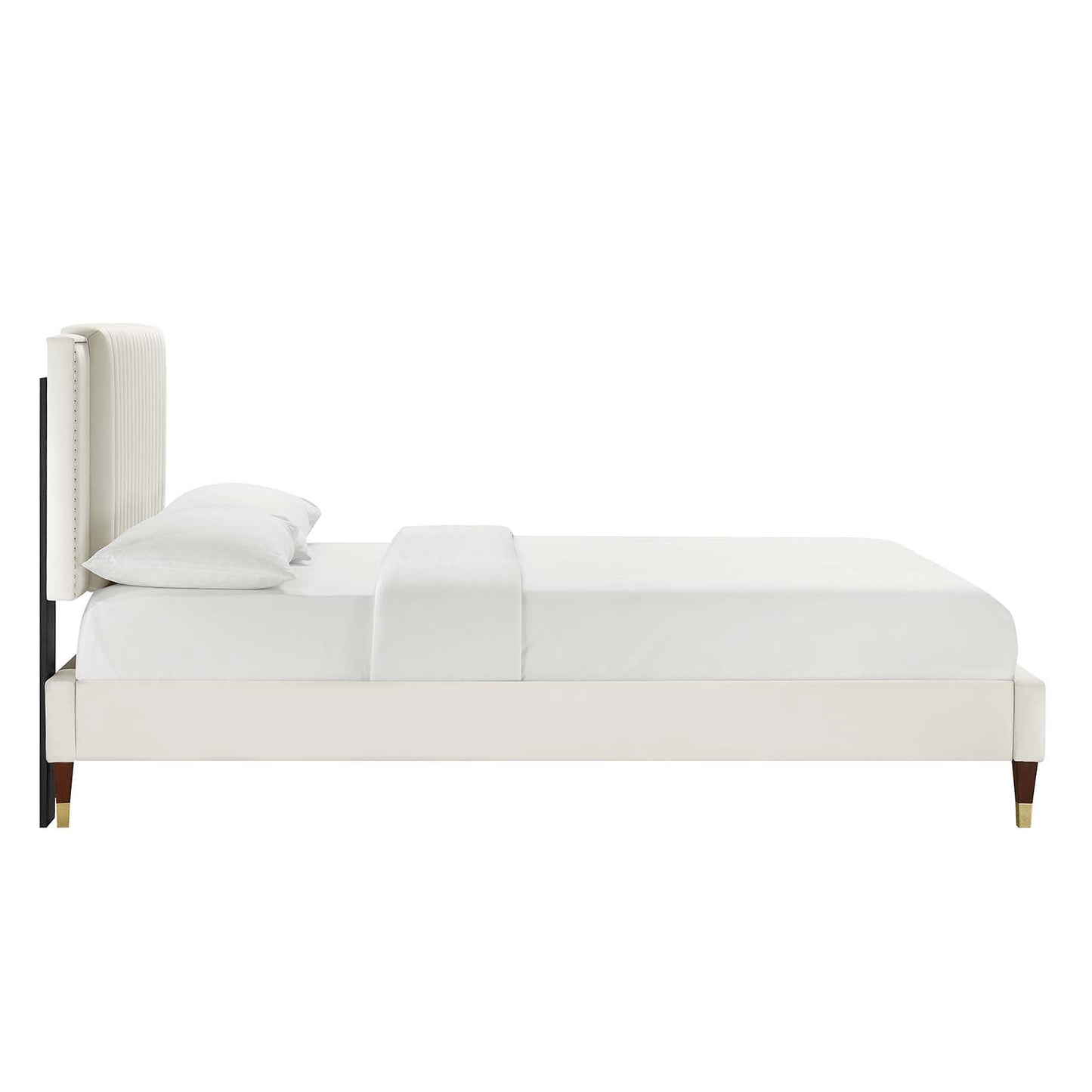 Zahra Channel Tufted Performance Velvet King Platform Bed by Modway