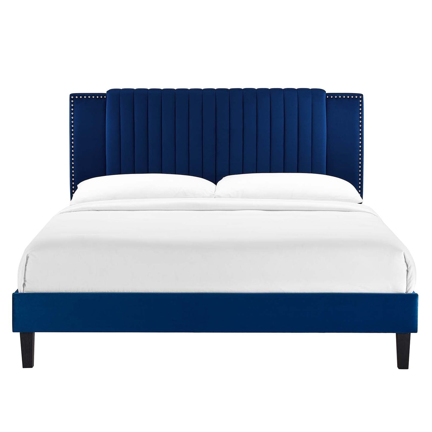 Zahra Channel Tufted Performance Velvet King Platform Bed by Modway