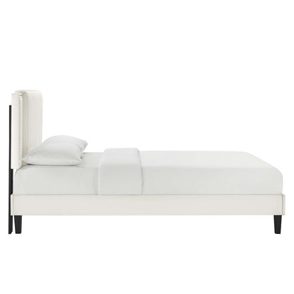 Zahra Channel Tufted Performance Velvet King Platf