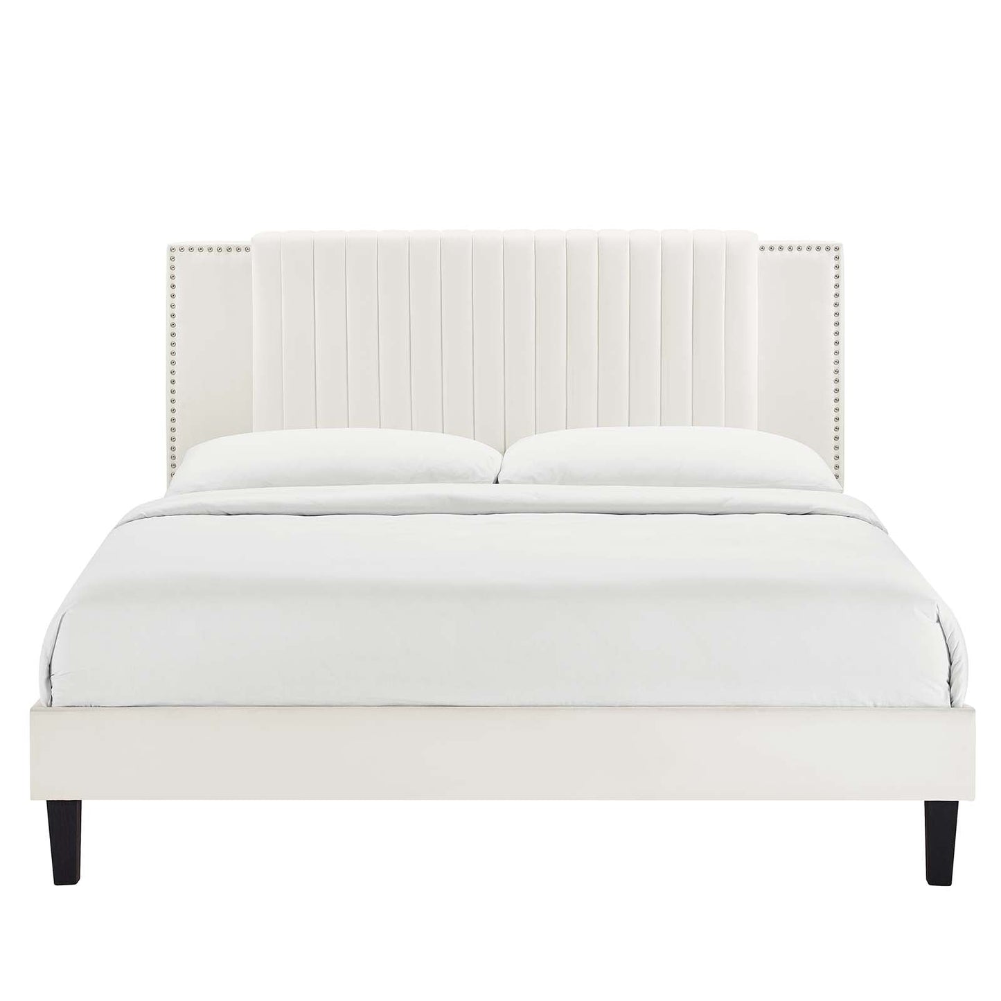 Zahra Channel Tufted Performance Velvet King Platf