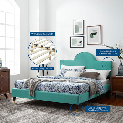 Aurora Performance Velvet Full Bed by Modway