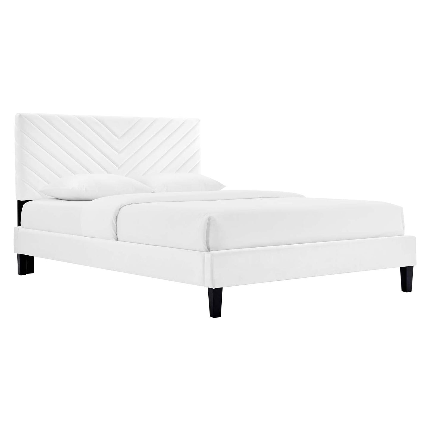 Roxanne Performance Velvet Full Platform Bed by Modway