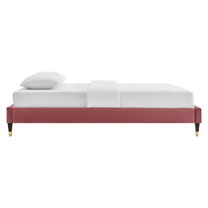 Colette Performance Velvet King Platform Bed by Modway