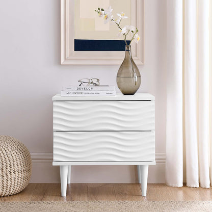 Wavelet 2-Drawer Nightstand by Modway