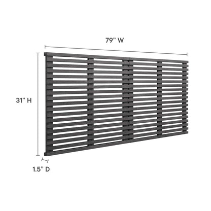 Render Wall Mount King Headboard by Modway