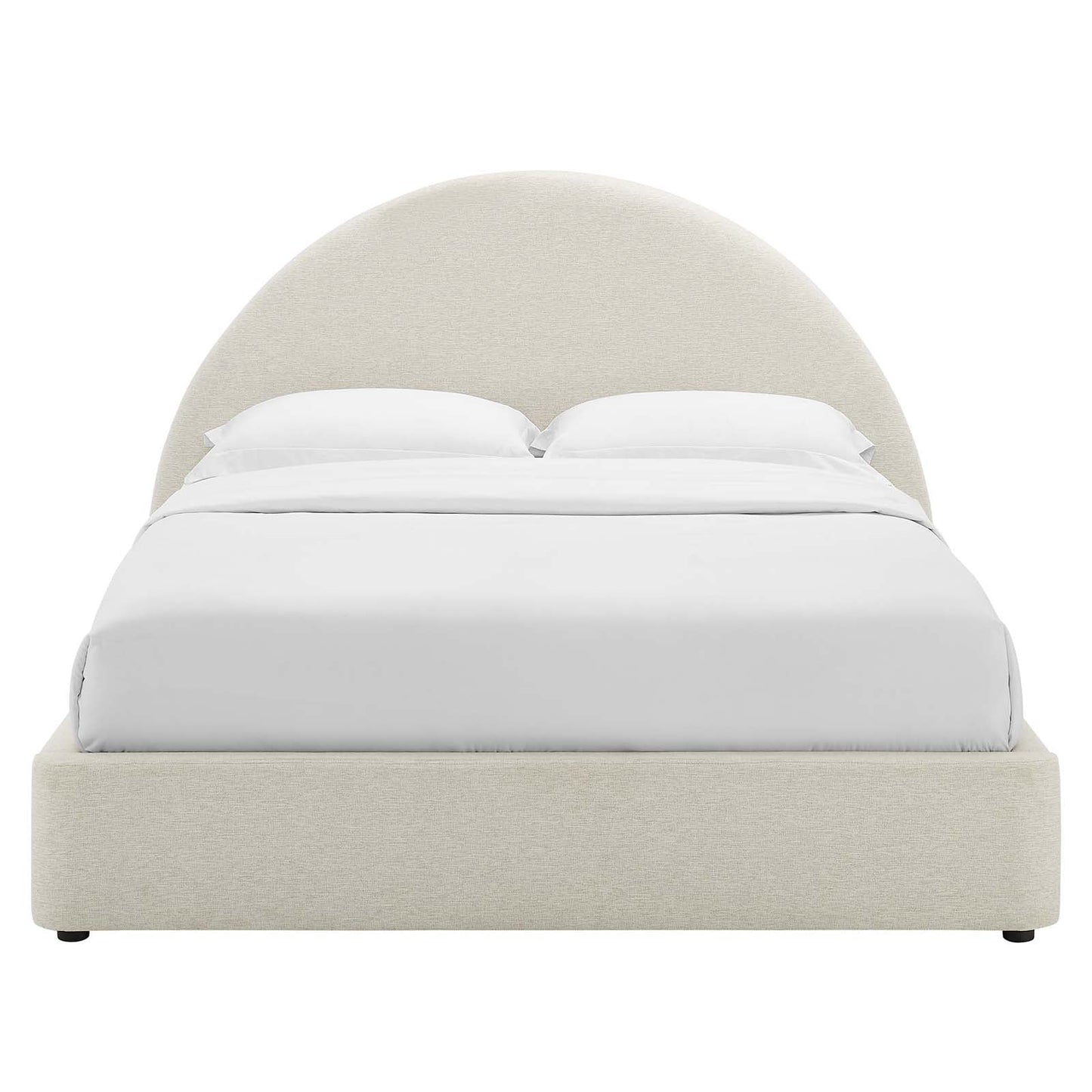 Resort Upholstered Fabric Arched Round Full Platform Bed by Modway