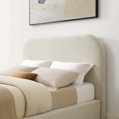 Keynote Upholstered Fabric Curved Full Platform Bed by Modway