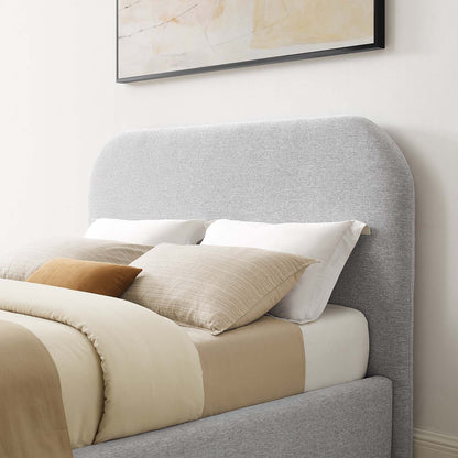 Keynote Upholstered Fabric Curved Full Platform Bed by Modway