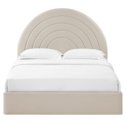 Solana Arched Performance Velvet King Platform Bed by Modway