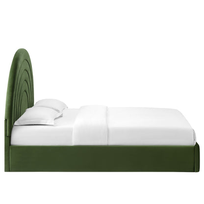 Solana Arched Performance Velvet King Platform Bed by Modway
