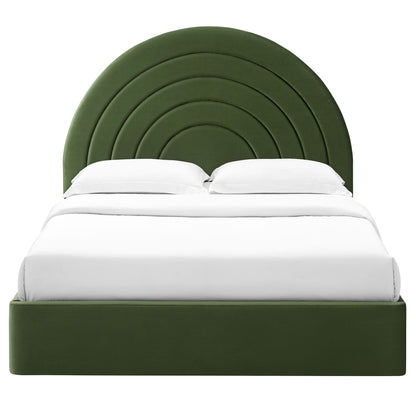 Solana Arched Performance Velvet King Platform Bed by Modway