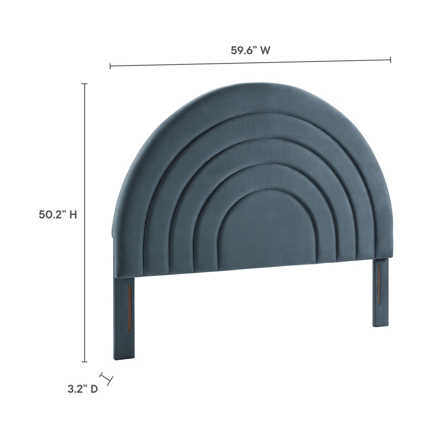 Solana Arched Performance Velvet Full Headboard by Modway