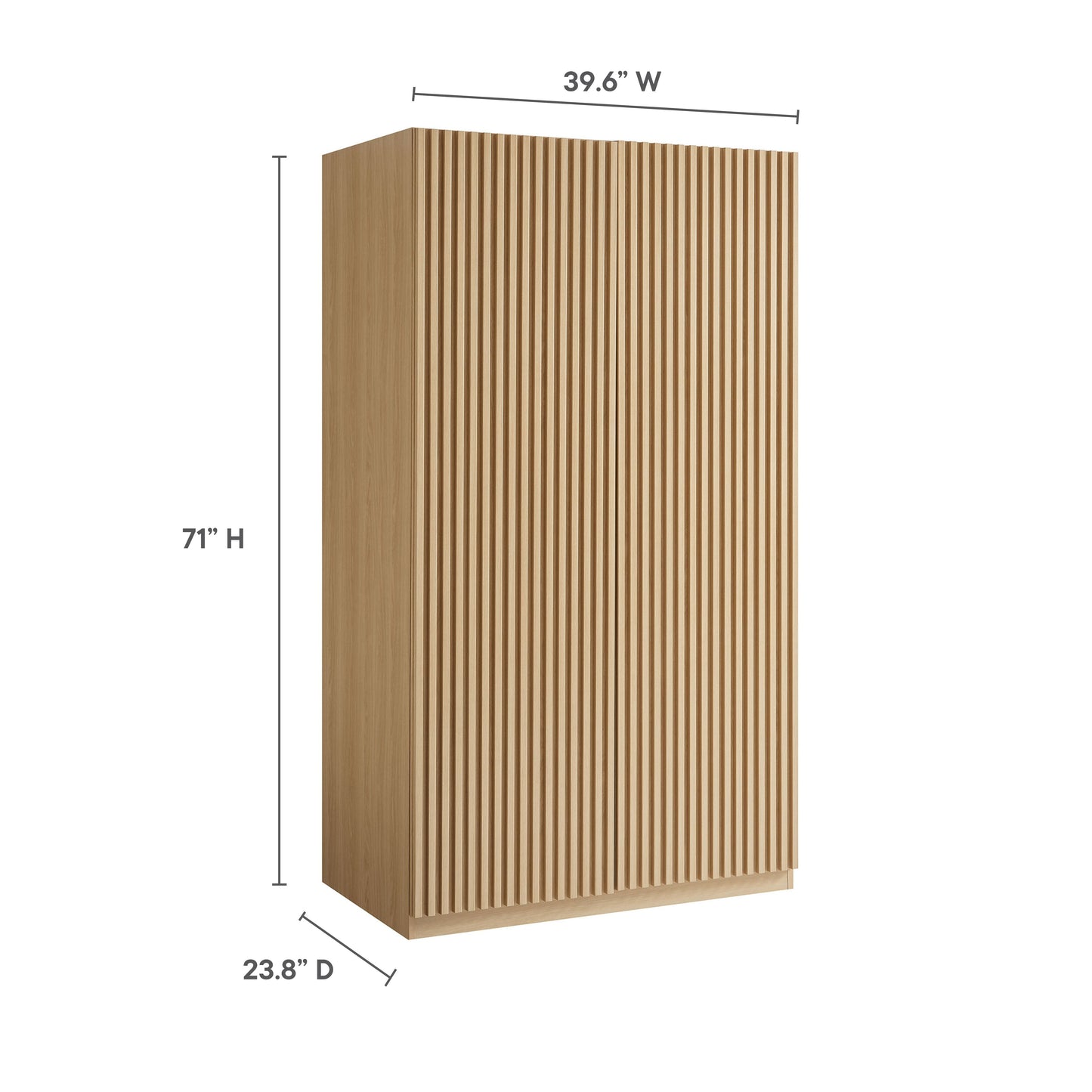 Render 2-Door Wardrobe Closet by Modway