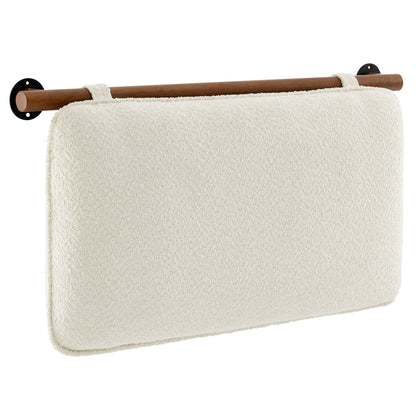Anela Wall-Mounted Chenille Upholstered Twin Headboard by Modway
