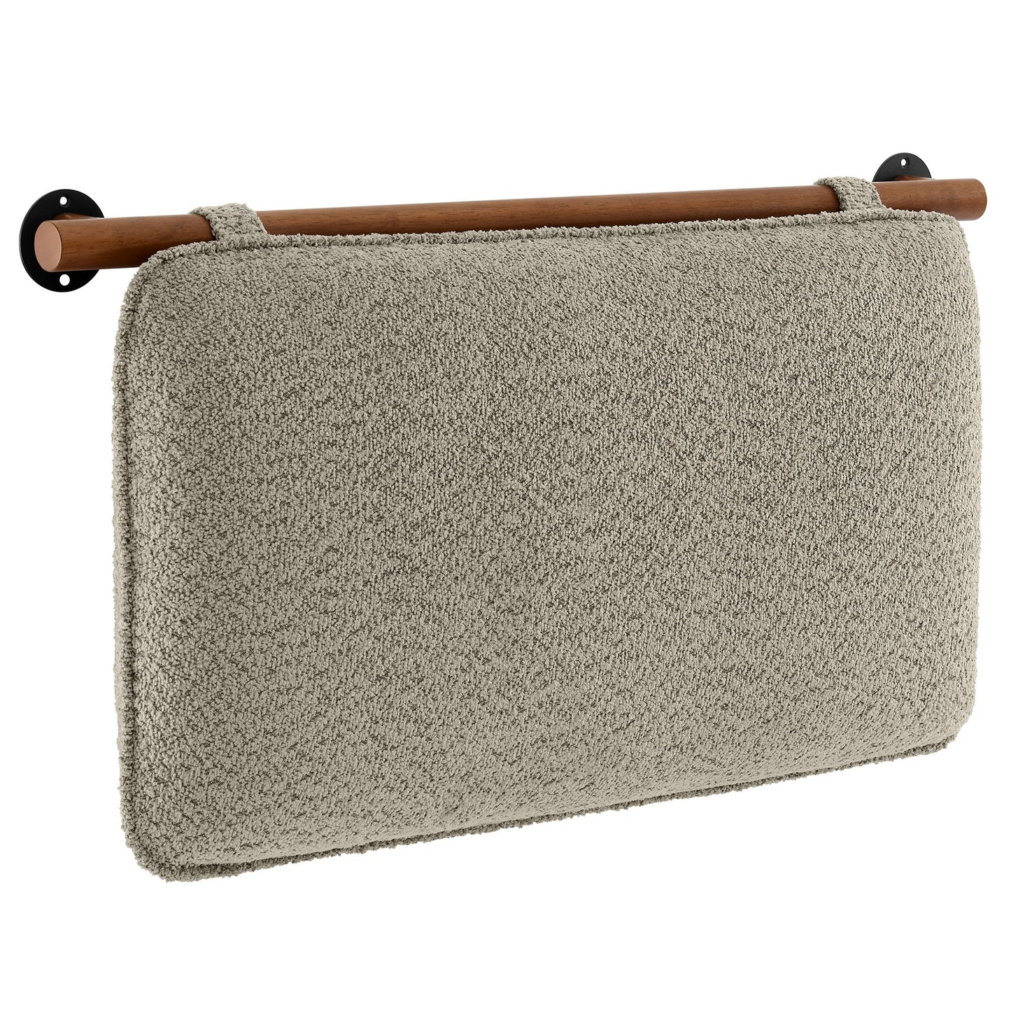 Anela Wall-Mounted Chenille Upholstered Twin Headboard by Modway