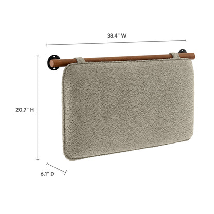 Anela Wall-Mounted Chenille Upholstered Twin Headboard by Modway