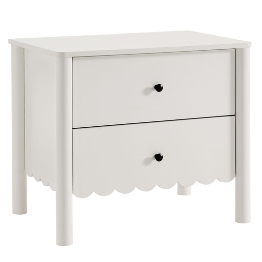 Emmeline Scalloped 2-Drawer Nightstand by Modway