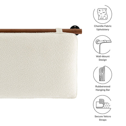 Anela Wall-Mounted Chenille Upholstered Full Headboard by Modway