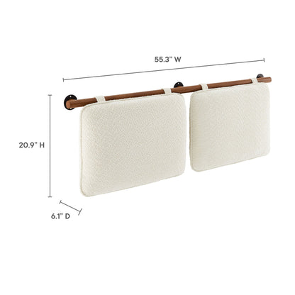 Anela Wall-Mounted Chenille Upholstered Full Headboard by Modway