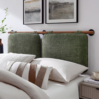 Anela Wall-Mounted Chenille Upholstered Full Headboard by Modway