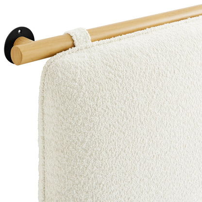 Anela Wall-Mounted Chenille Upholstered Queen Headboard by Modway