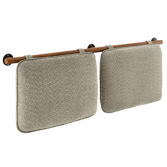 Anela Wall-Mounted Chenille Upholstered Queen Headboard by Modway