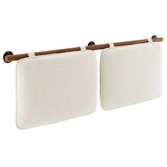 Anela Wall-Mounted Chenille Upholstered King Size Headboard by Modway