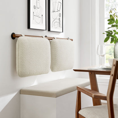 Anela Wall-Mounted Chenille Upholstered King Size Headboard by Modway