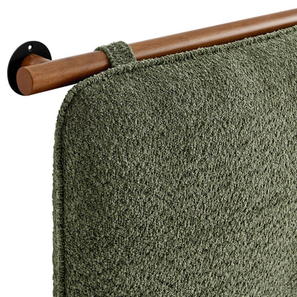 Anela Wall-Mounted Chenille Upholstered King Size Headboard by Modway