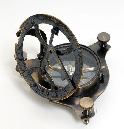 Sundial Compass in wood box (Small)
