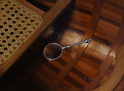 Magnifier in wood box- 2 inches