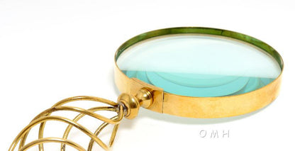 Magnifier in wood box- 5 inches