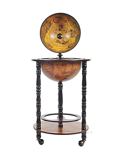 Globe Bar Table 330mm 4 Legs Stand - Red