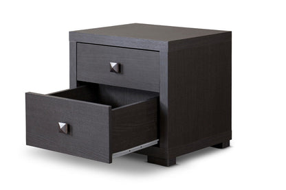 Baxton Studio Espresso Silverstone Modern Nightstand