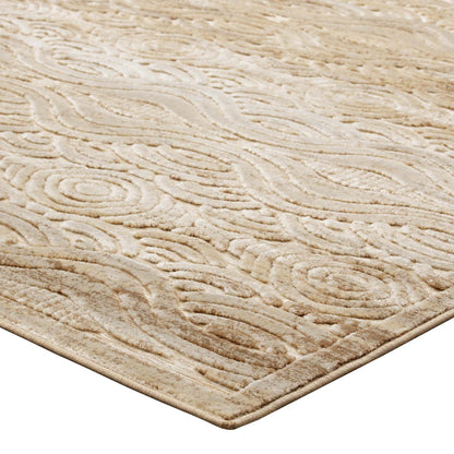 Kennocha Rustic Vintage Abstract Waves 8x10 Area Rug by Modway